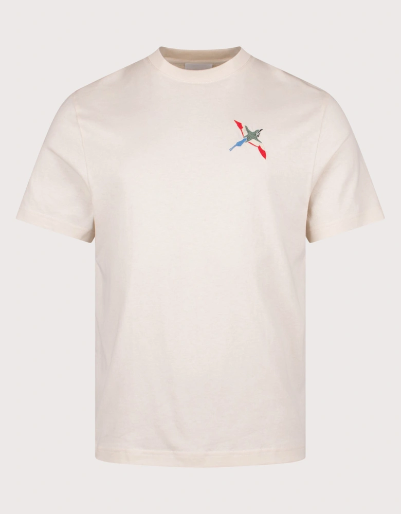 Relaxed Fit Micro Bee Bird T-Shirt