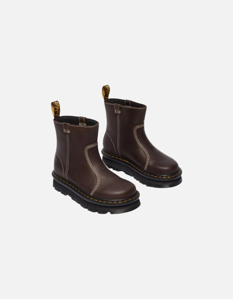 Dr. Martens Zebzag Rigger - Dark Brown Wyoming