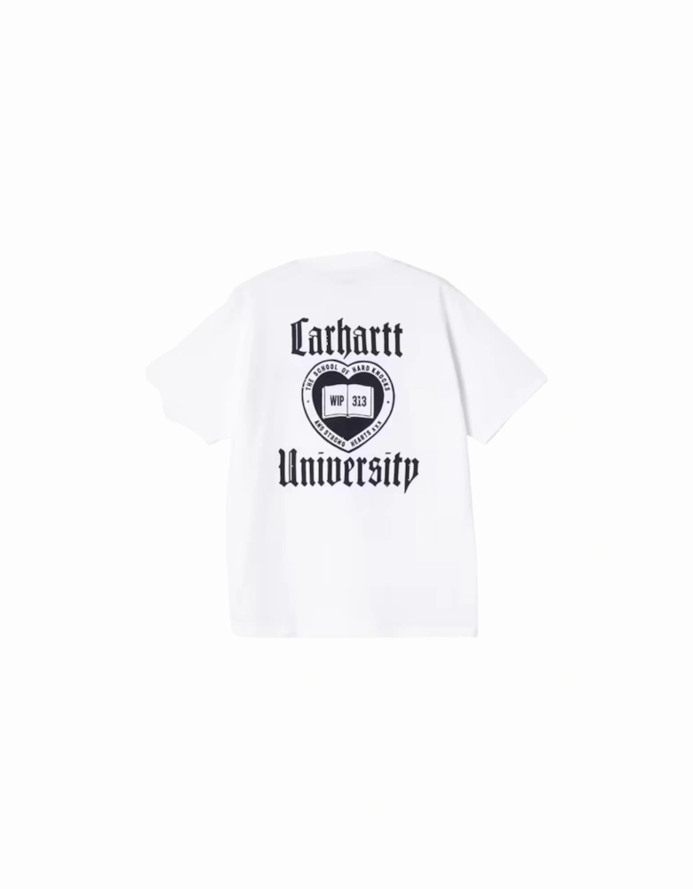 S/S Schooling Organic Cotton T-Shirt - White