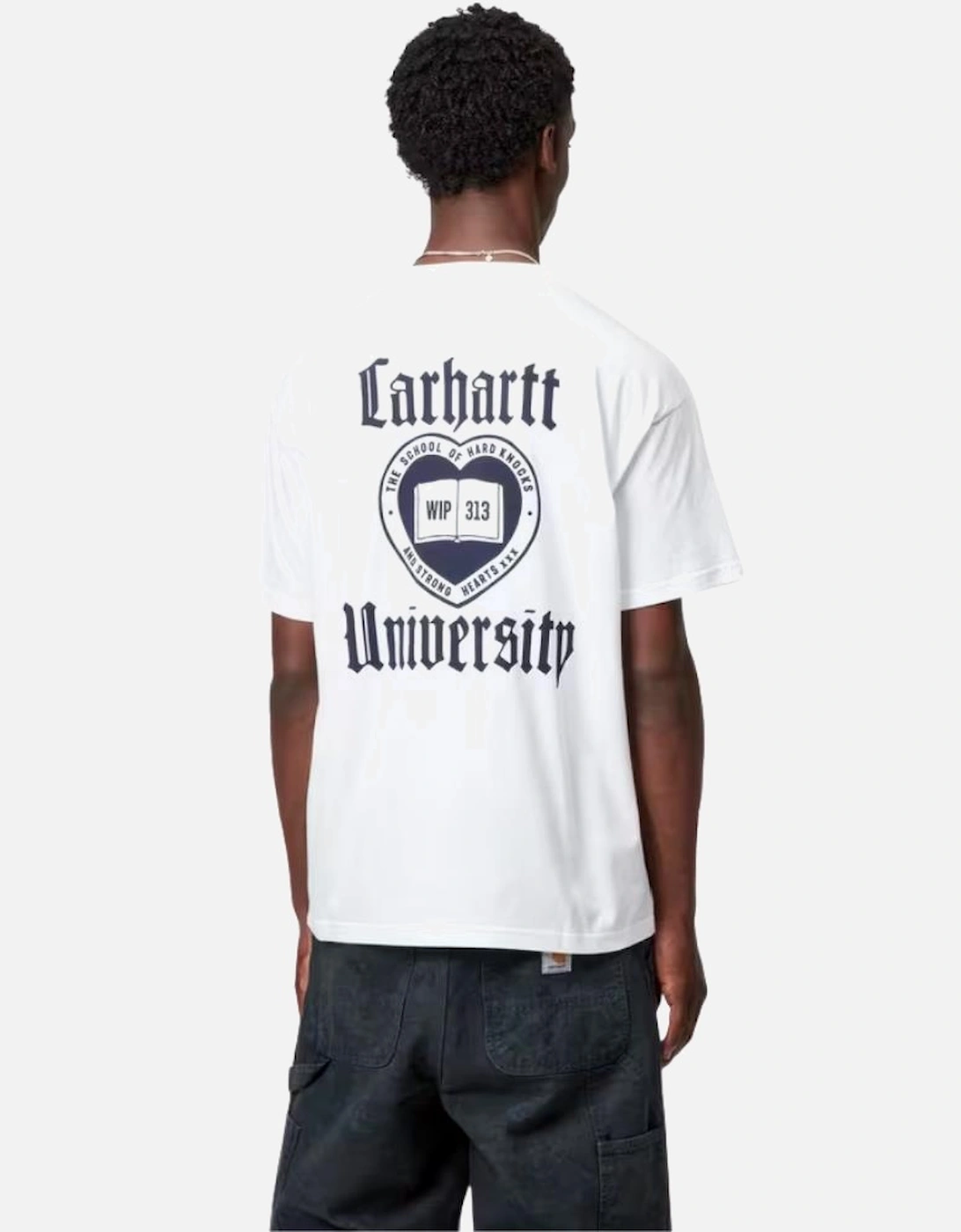 S/S Schooling Organic Cotton T-Shirt - White