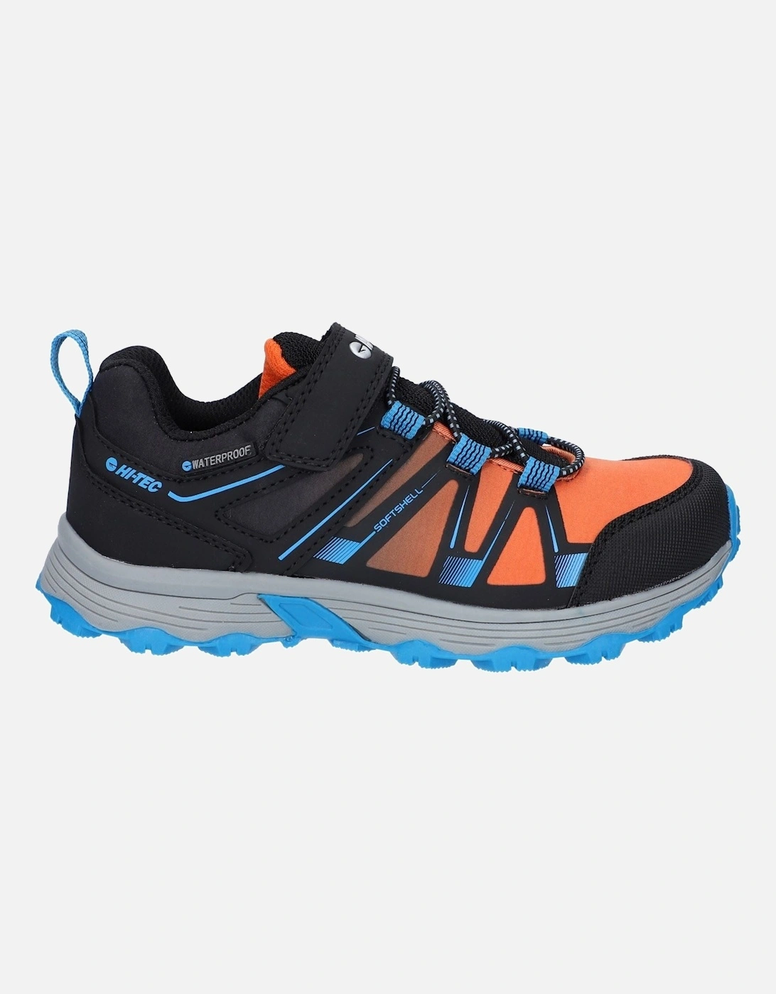 SCRAPPY LOW WP JR Polyester Black/Blue Danube/Flame Hiking Shoes
