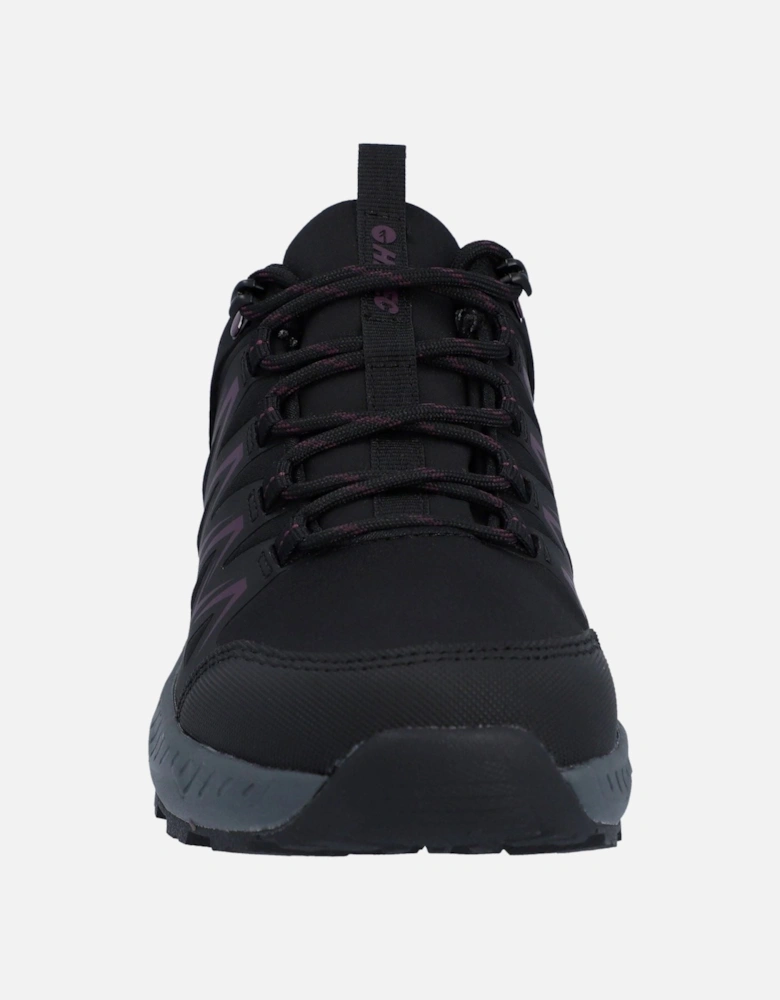 Stealth Low Womens Synthetic Women's Black/Purple Hiking Boots