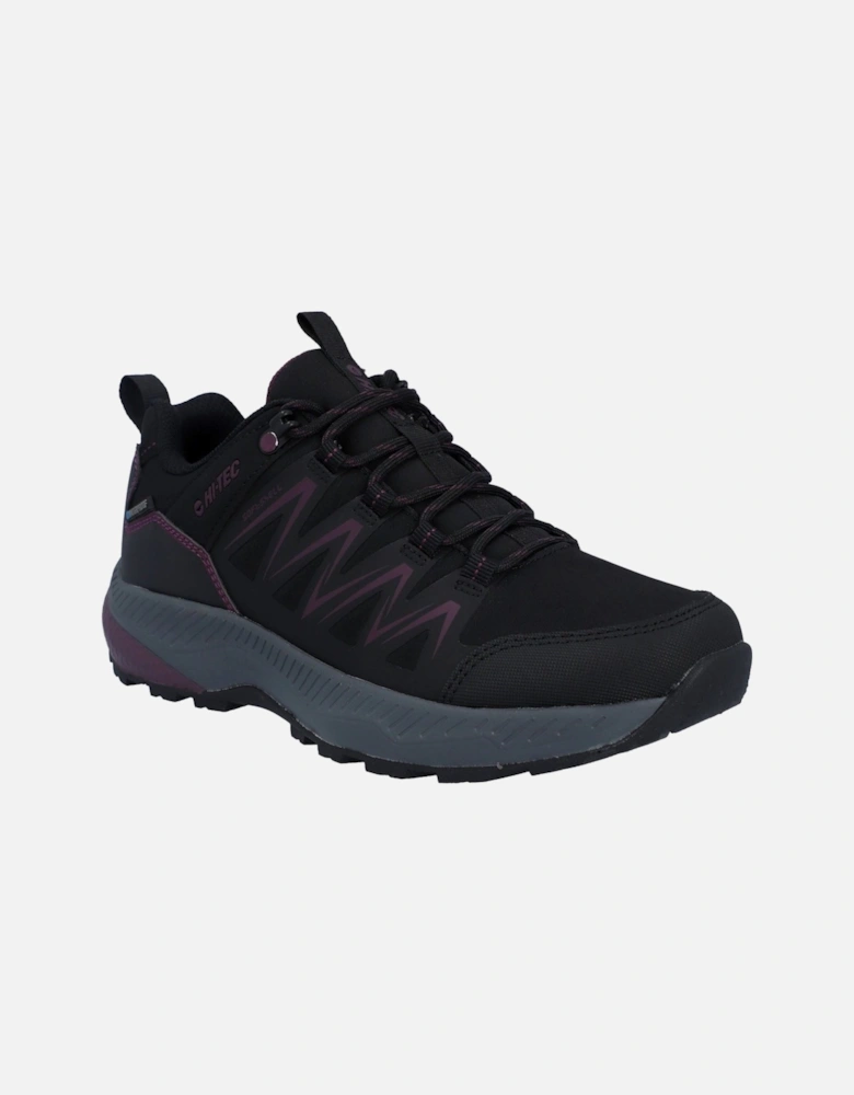 Stealth Low Womens Synthetic Women's Black/Purple Hiking Boots