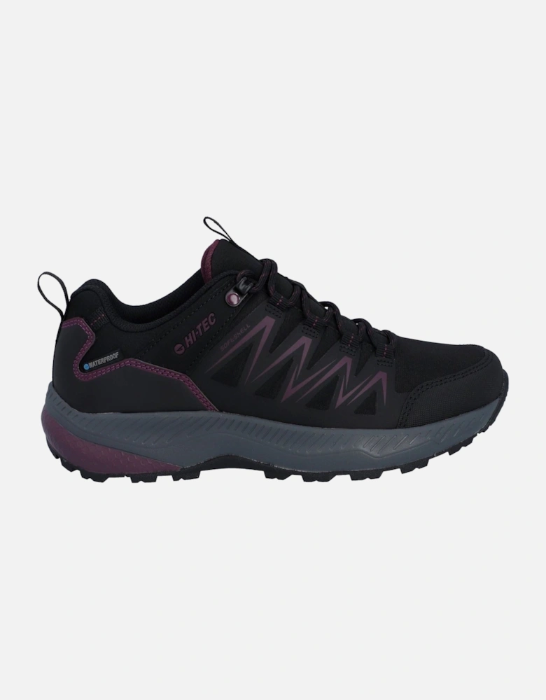 Stealth Low Womens Synthetic Women's Black/Purple Hiking Boots