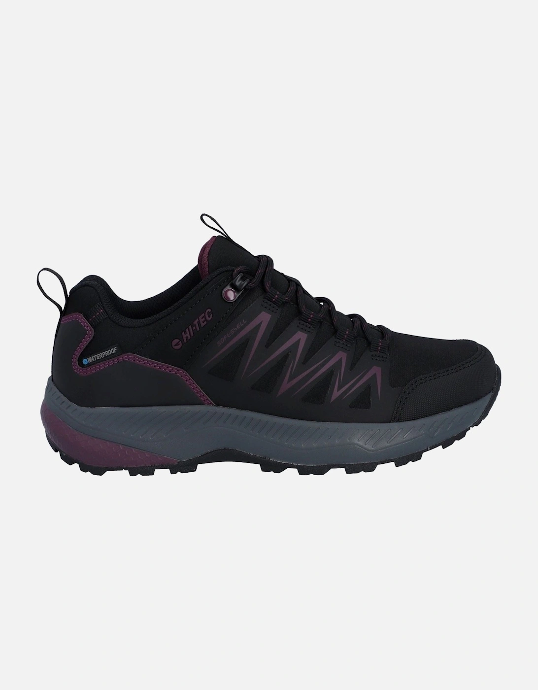 Stealth Low Womens Synthetic Women's Black/Purple Hiking Boots