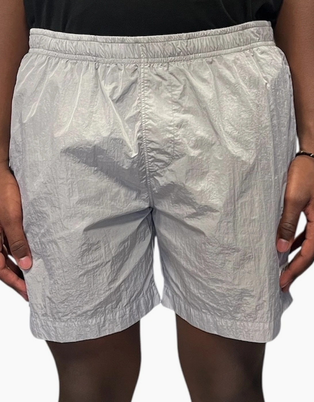 CP Company Men's Chrome Swim Short - Griffin Grey - Size: 34/35