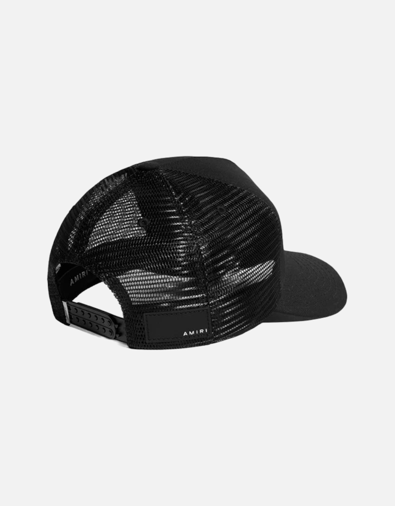 MA Logo Embroidered Trucker Cap in Black