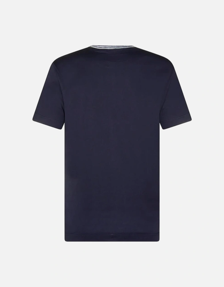 Embroidered Logo T-Shirt in Navy
