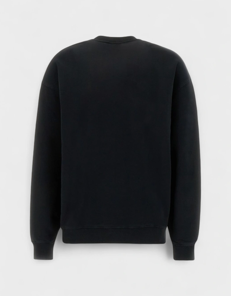 Optical Cross Crew Neck Black