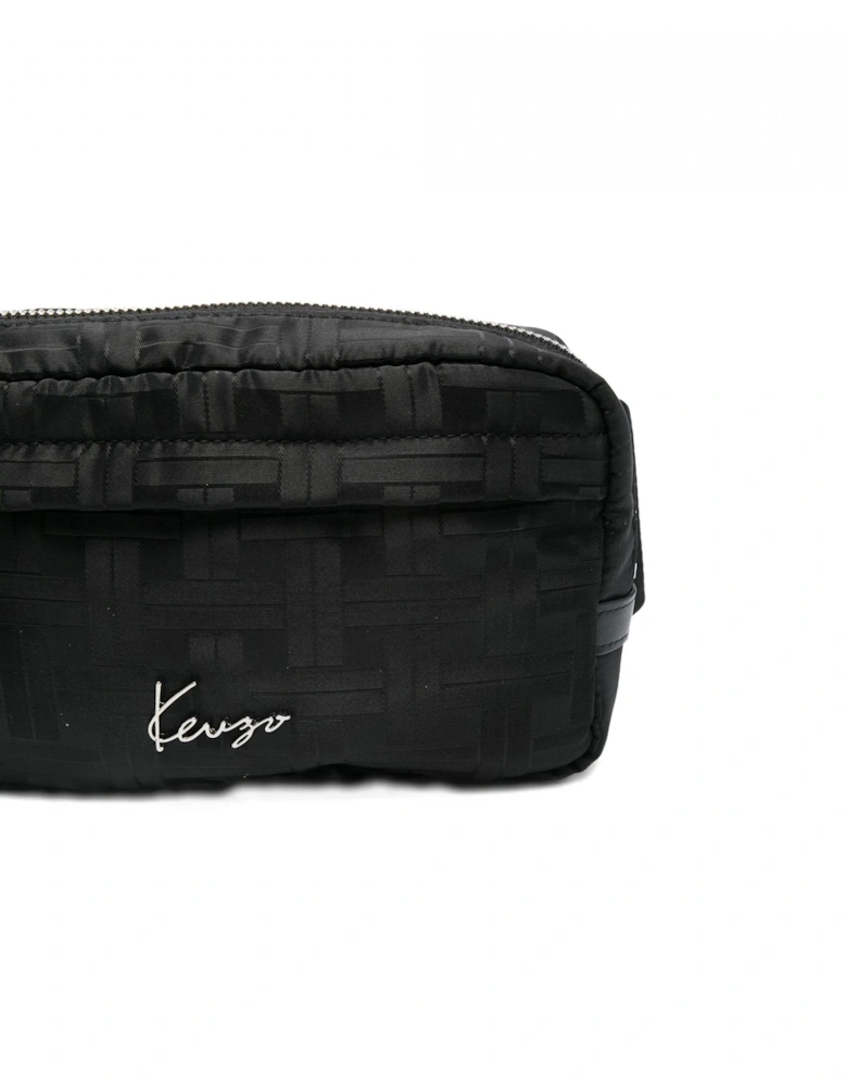 Jacquard Logo Belt Bag Black
