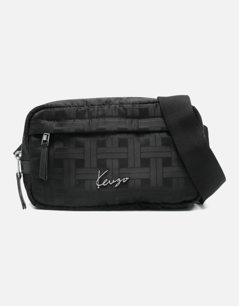 Jacquard Logo Belt Bag Black