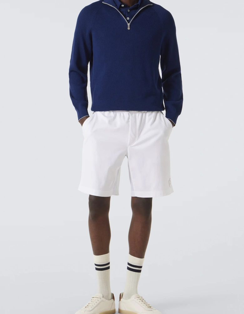 Zip Turtleneck Sweater Navy