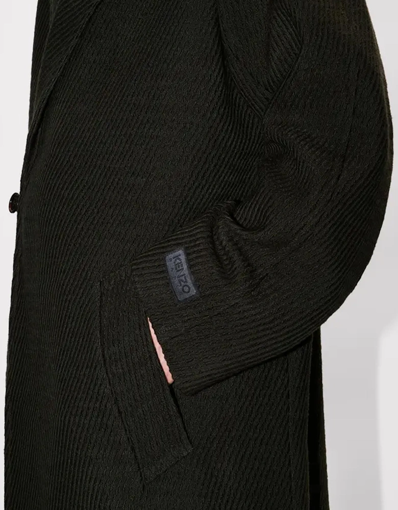 VIRGIN WOOL  WRAP COAT