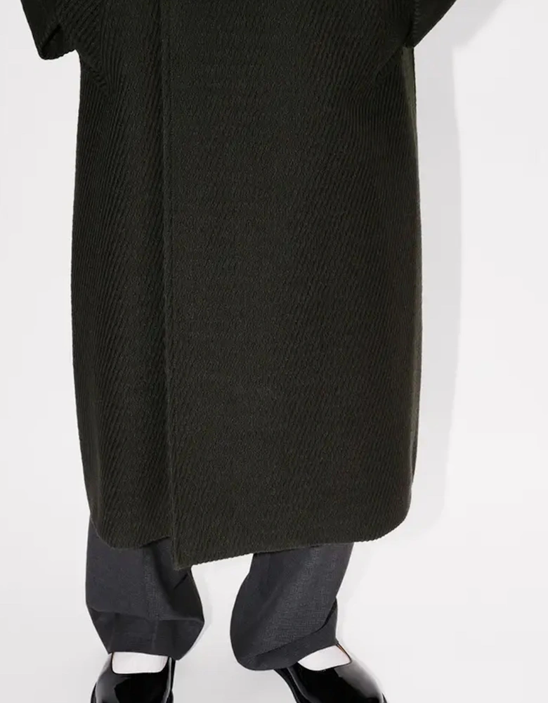 VIRGIN WOOL  WRAP COAT
