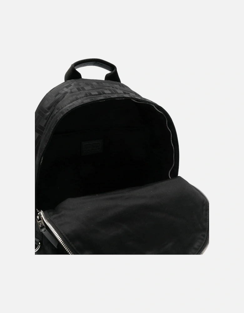 Jaquard Logo Backpack Black