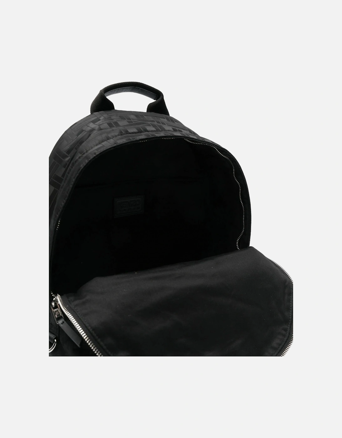 Jaquard Logo Backpack Black
