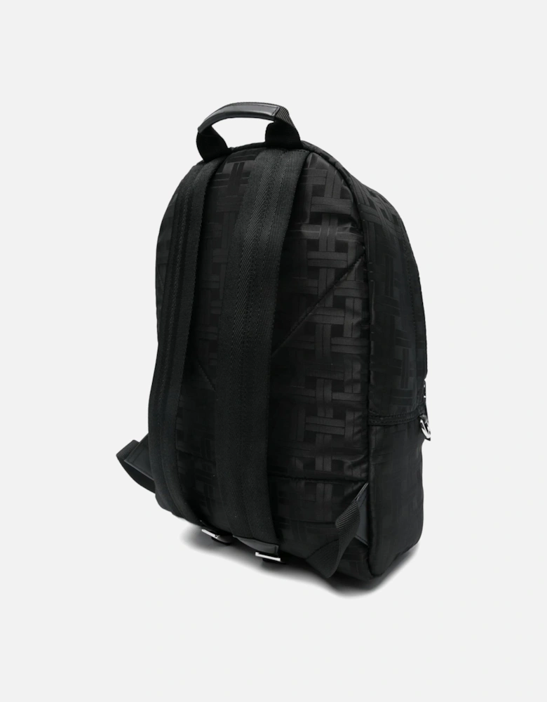 Jaquard Logo Backpack Black