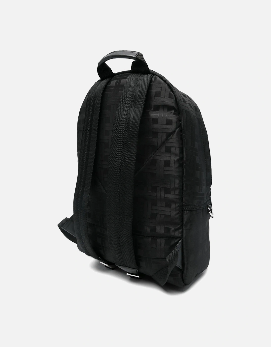Jaquard Logo Backpack Black
