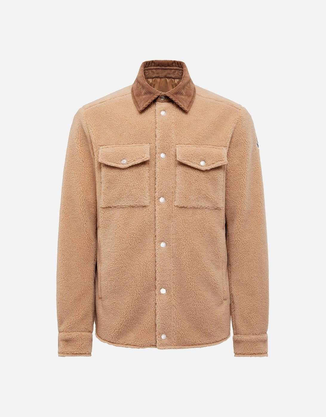 Moncler Men's Corduroy Overshirt Beige - Cream - Size: 40/Regular