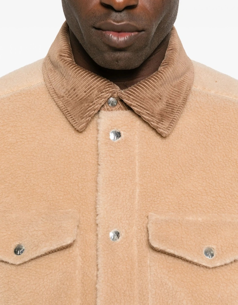 Corduroy Overshirt Beige