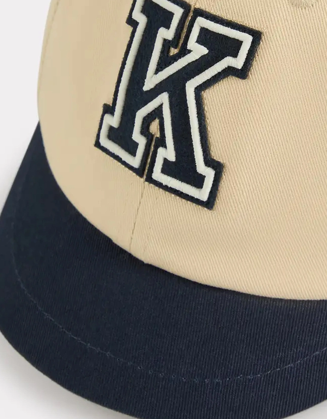 K Letter Baseball Cap Navy