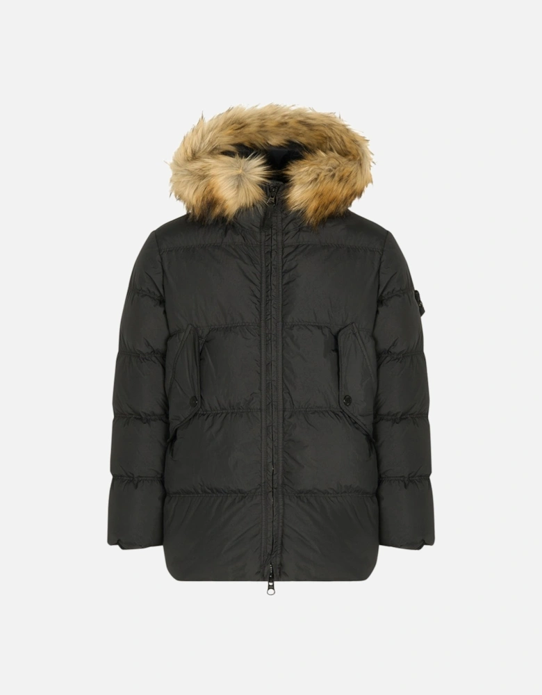 KIDS S0A23 HOODED DOWN COAT