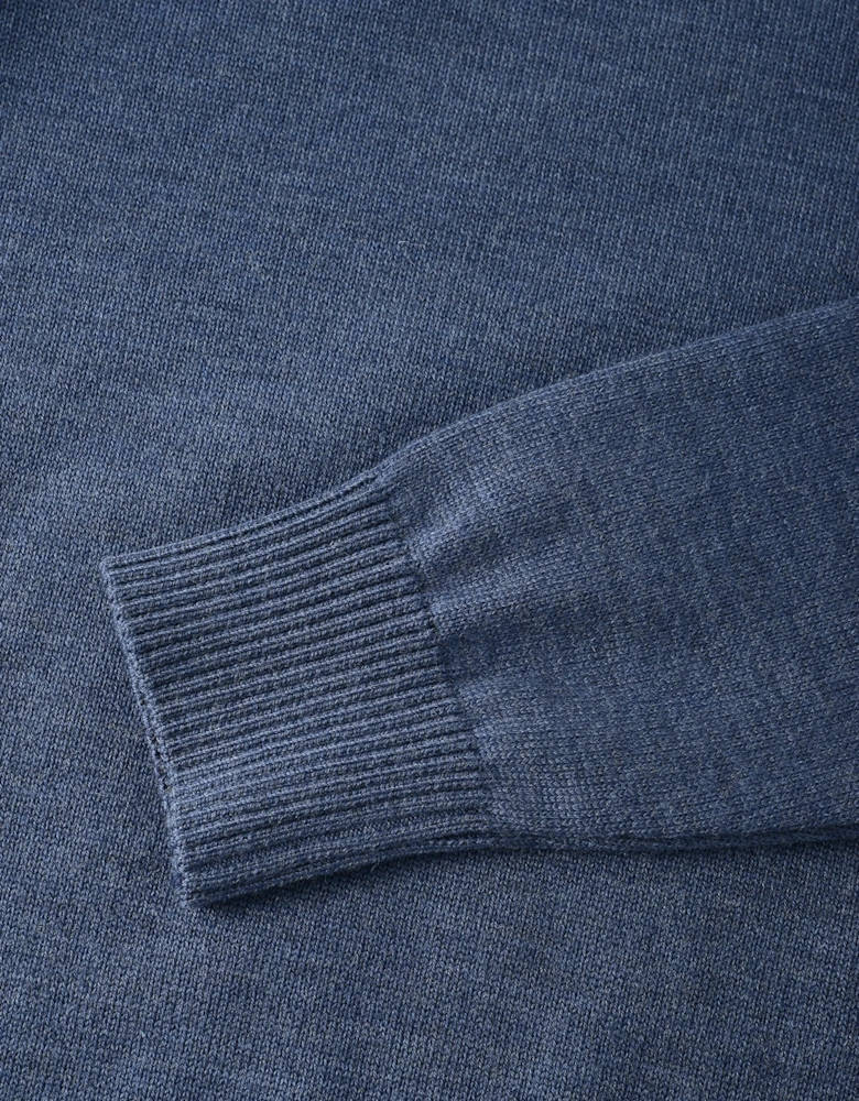 Knitted Wool Sweater Blue