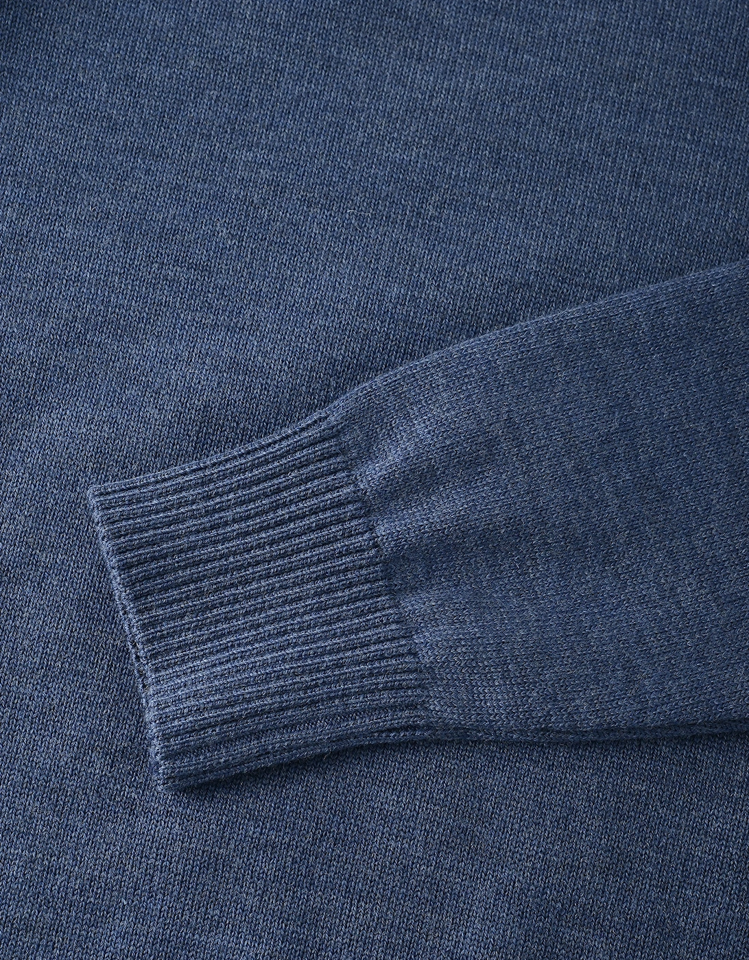 Knitted Wool Sweater Blue