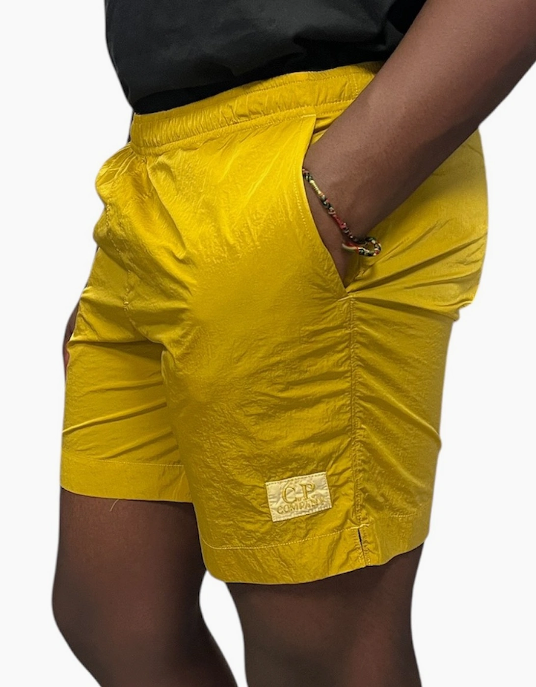 CP Company Men's Eco Chrome Swim Short - Nugget Gold - Size: 34/35