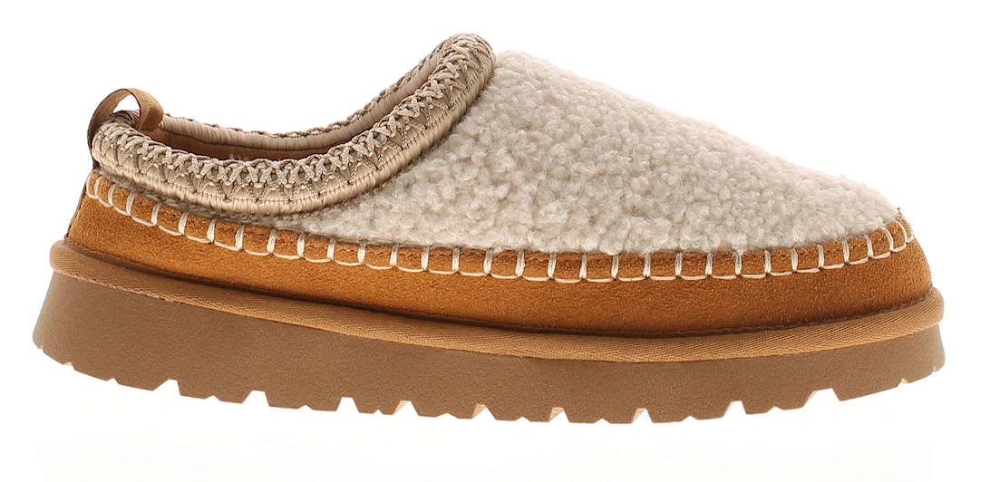 Womens Mule Slippers Faux Fur Lining Snuggle beige UK Size