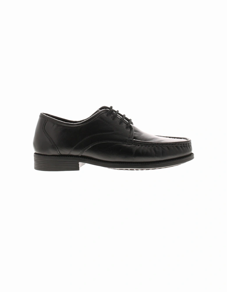 Mens Shoes Smart Wider Fitting Grant Soft Leather black UK Size