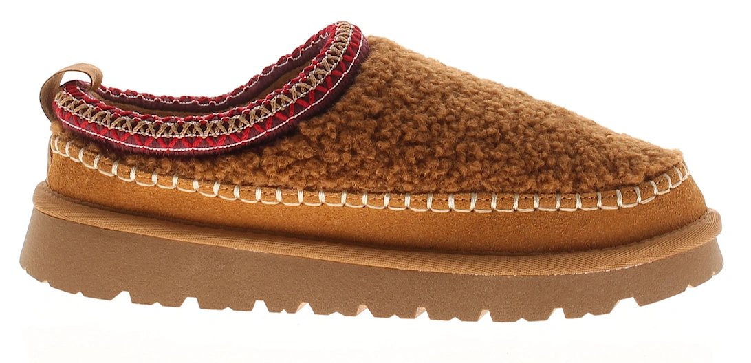 Womens Mule Slippers Faux Fur Lining Snuggle tan UK Size