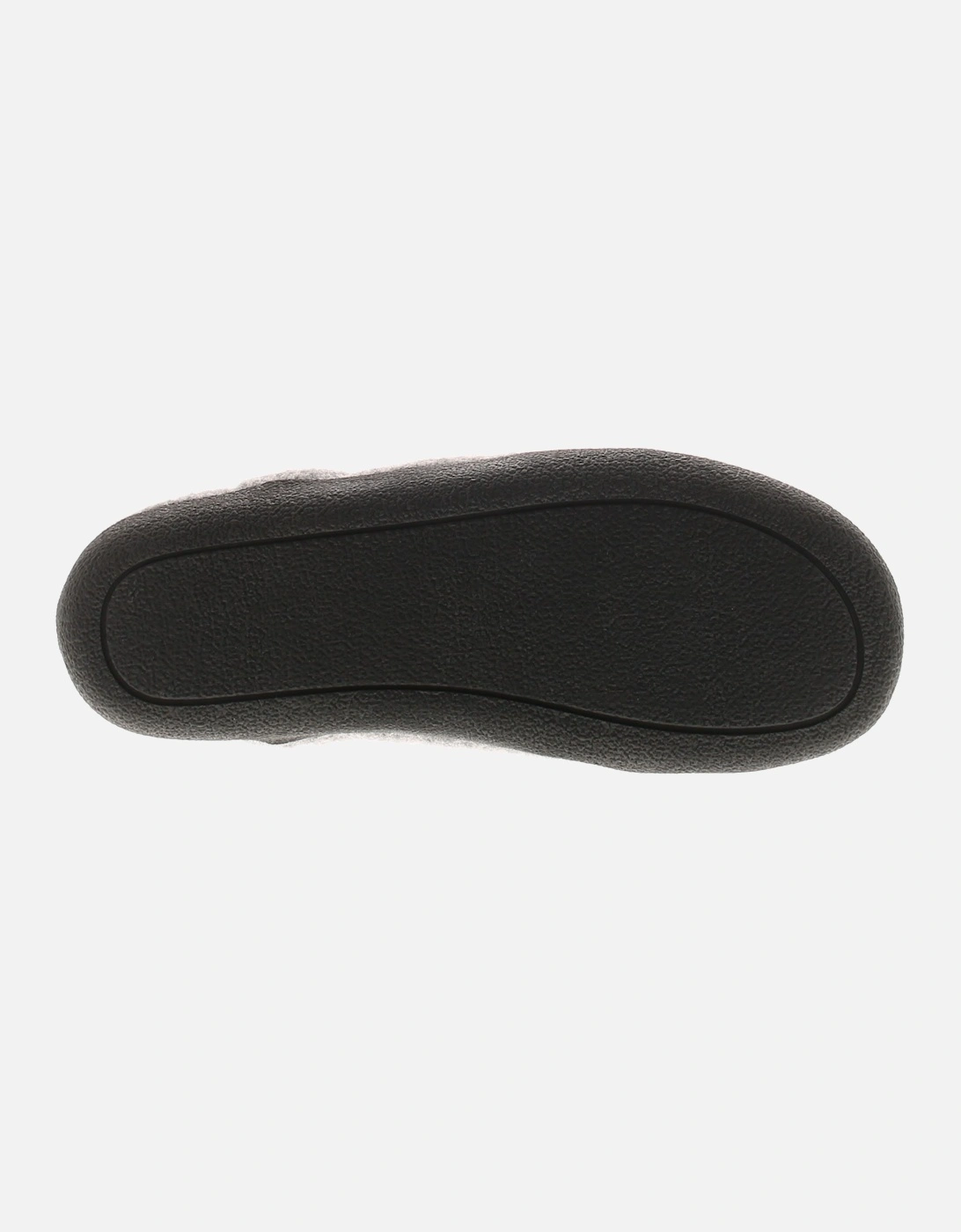 Mens Full Slippers Textile Felt Lease grey UK Size