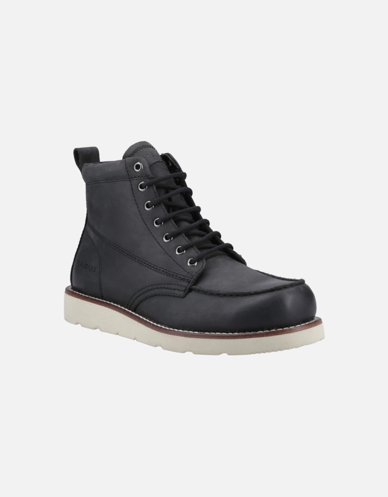 Toronto Leather Men's Black Ankle Boots