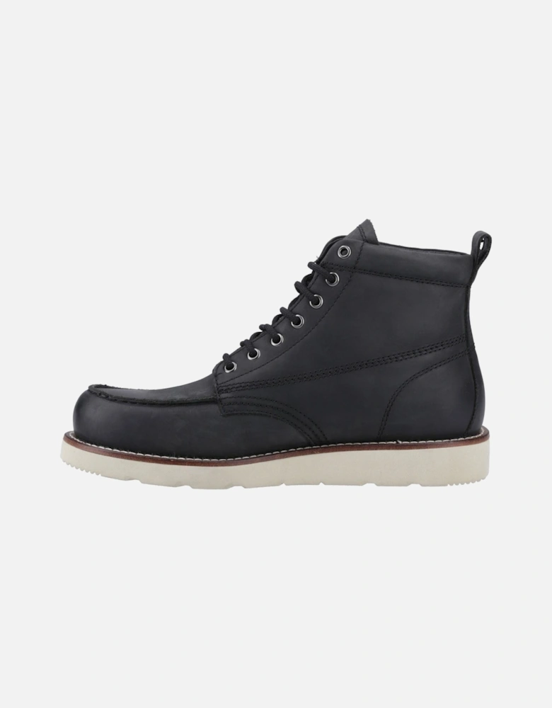 Toronto Leather Men's Black Ankle Boots