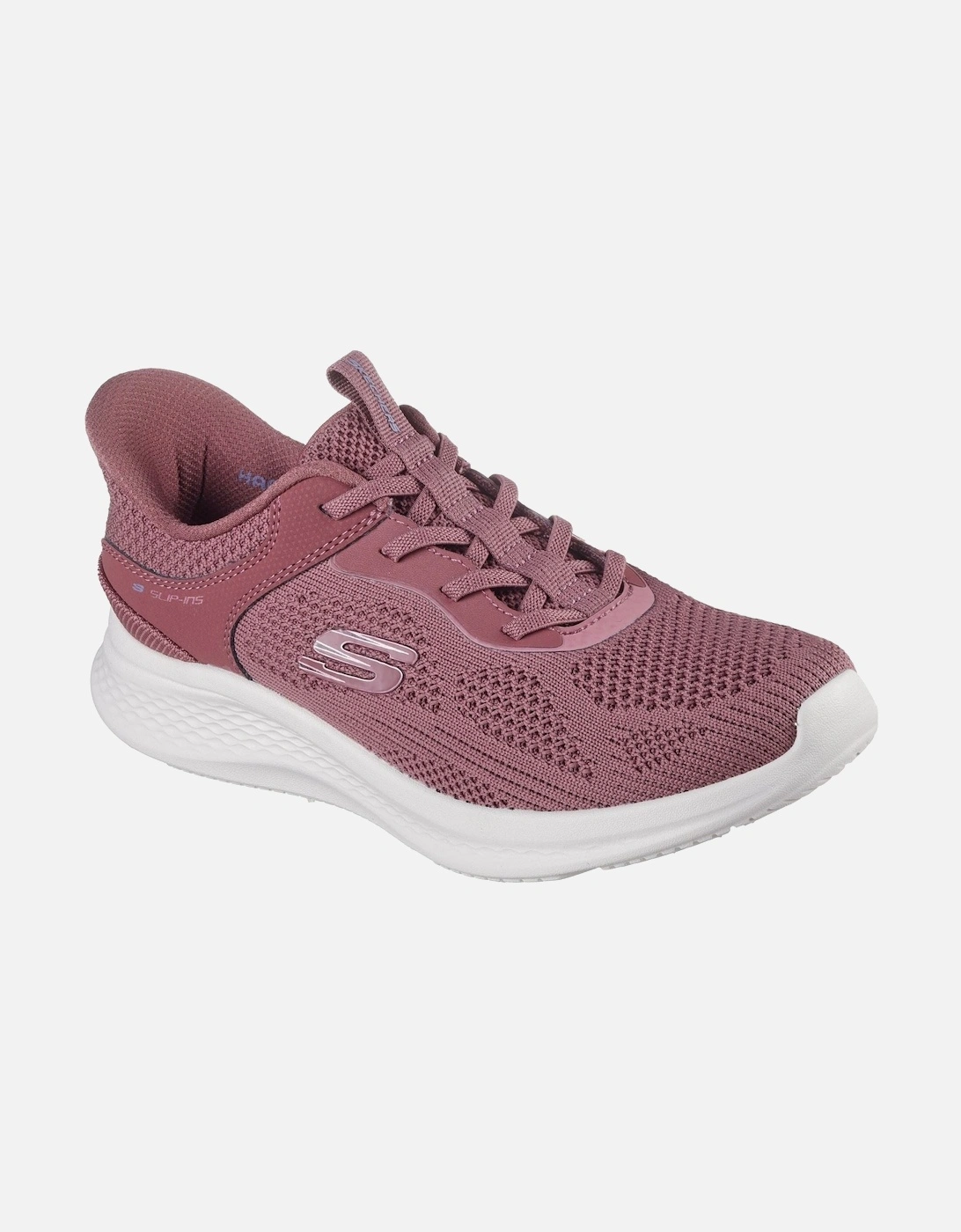 Skech-Lite Pro 2.0 Smooth Current Textile Women's Dark Mauve Trainers, 3 of 2