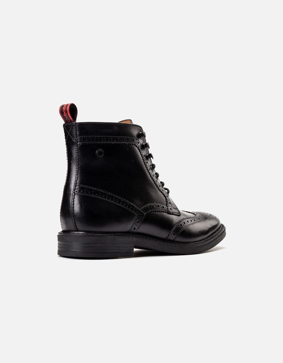 London Bristol Leather Men's Black Brogues Shoes