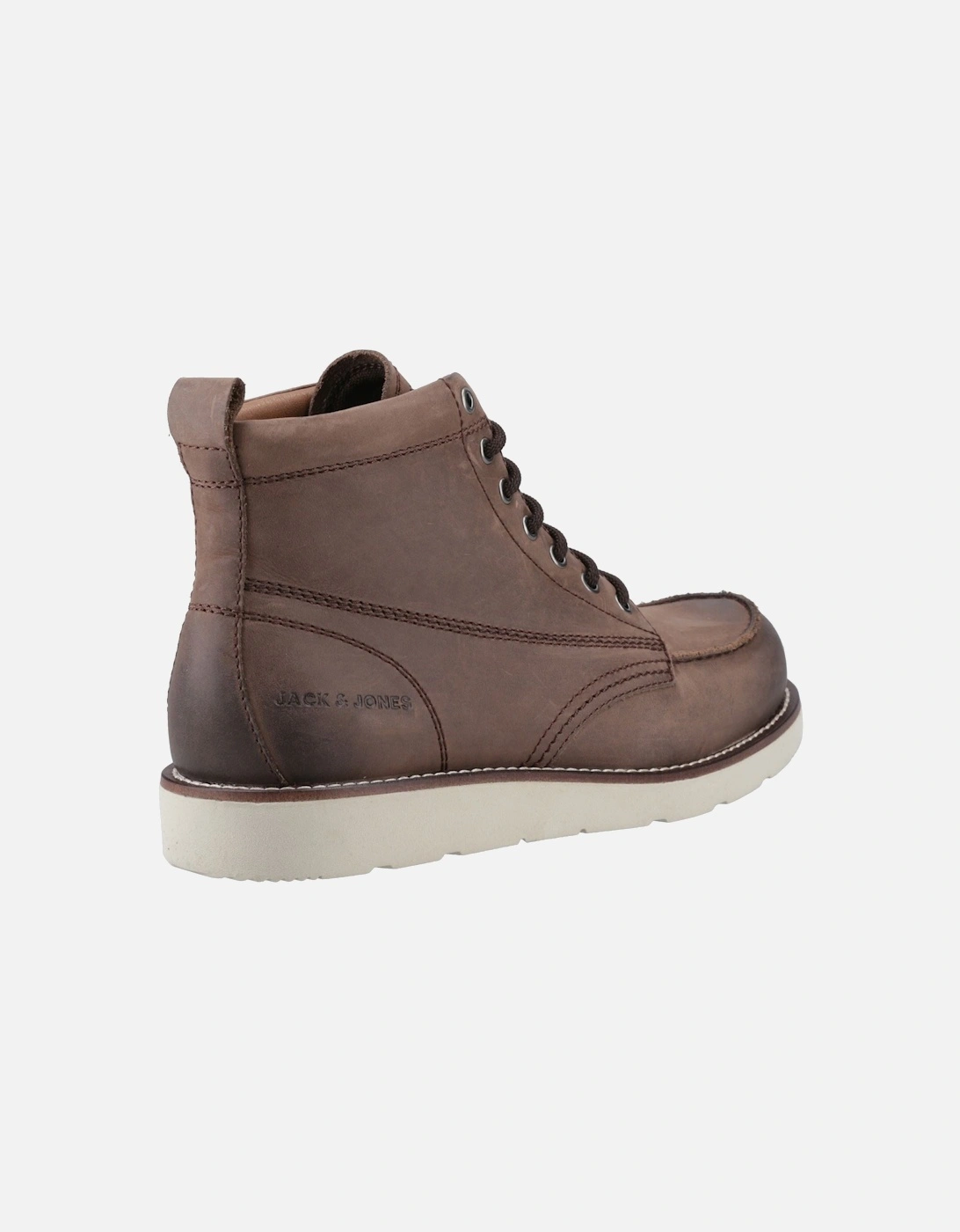 Toronto Leather Men's Brown Stone Ankle Boots
