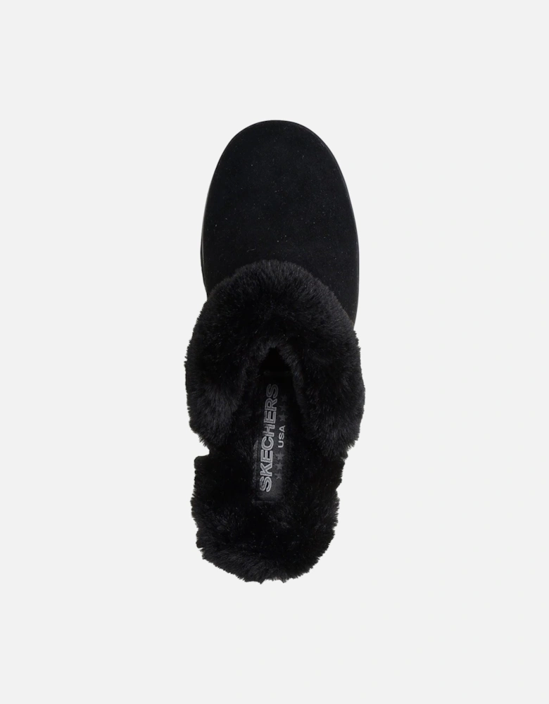 Keepsakes Wedge Time To Cruise Leather Women's Black Slippers