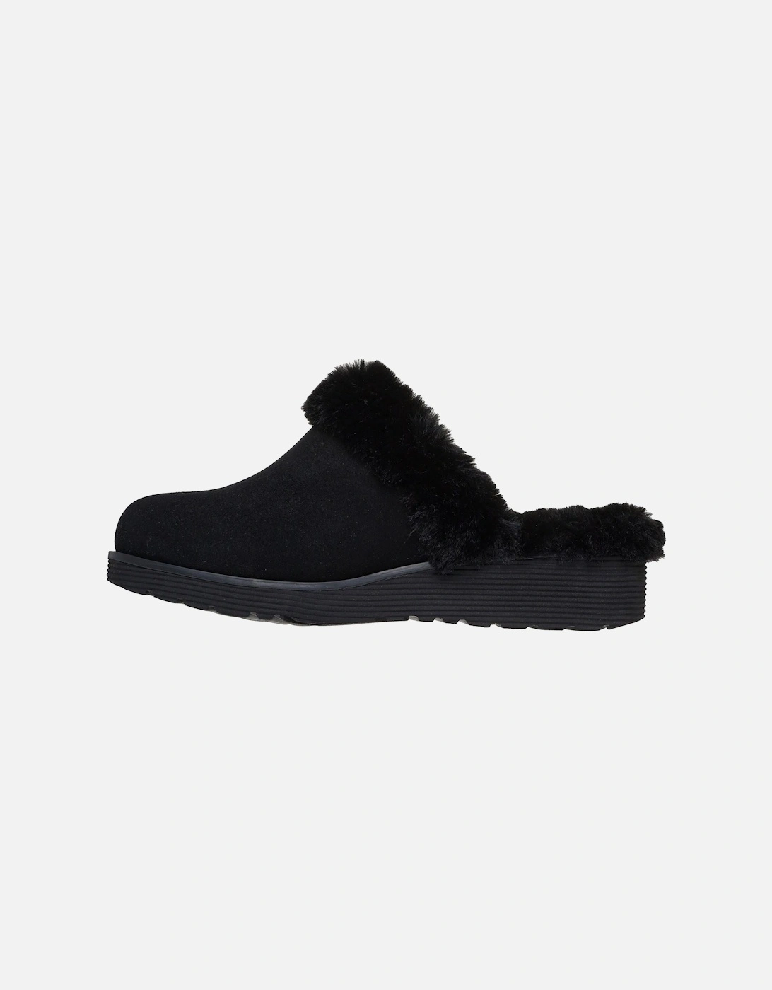 Keepsakes Wedge Time To Cruise Leather Women's Black Slippers