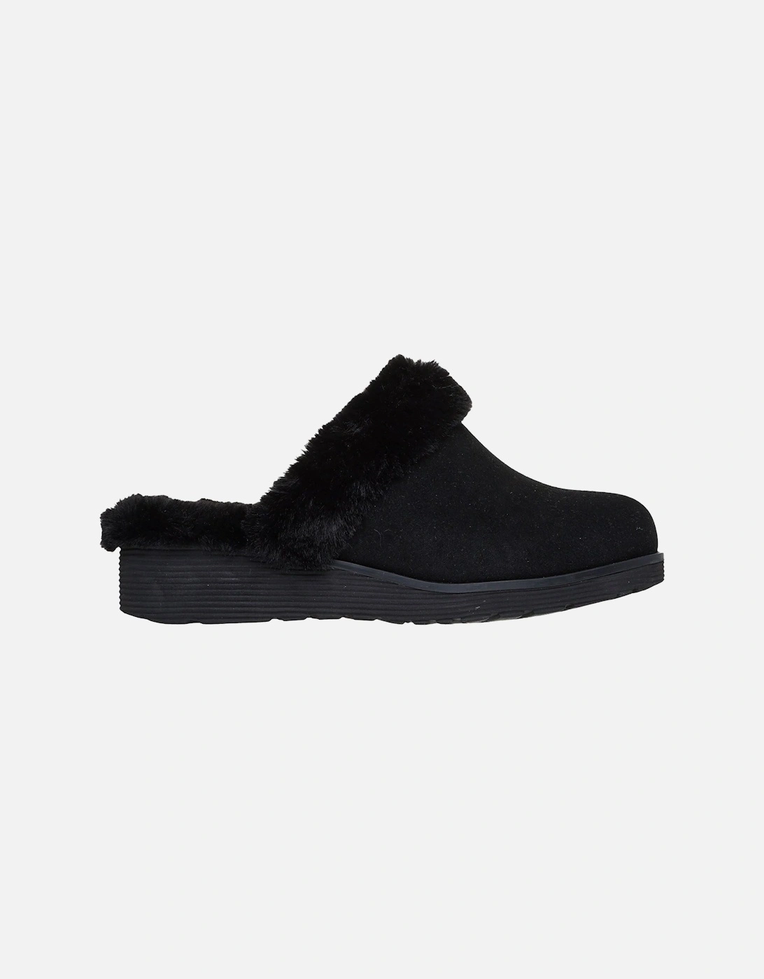 Keepsakes Wedge Time To Cruise Leather Women's Black Slippers