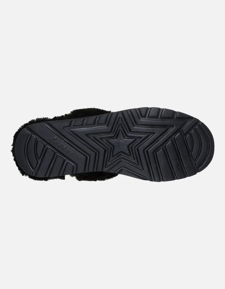 Keepsakes Wedge Time To Cruise Leather Women's Black Slippers