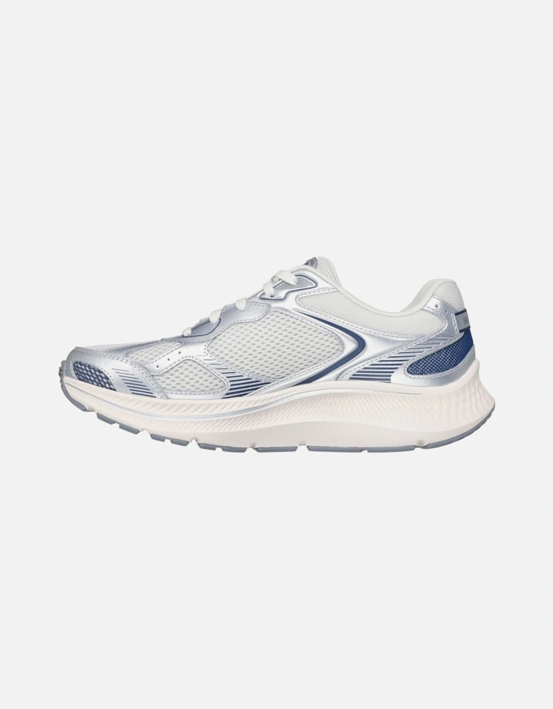 GO RUN Consistent 2.0 Volt Leather Women's Silver/Navy Trainers