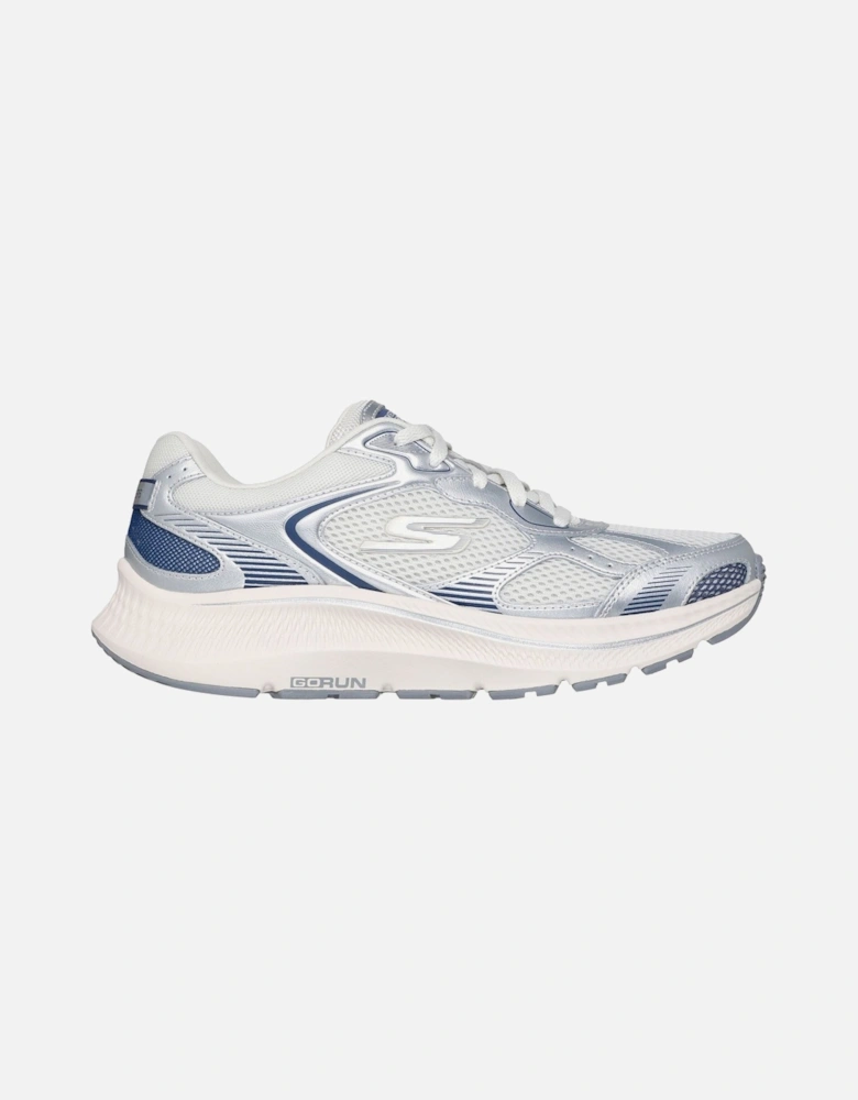 GO RUN Consistent 2.0 Volt Leather Women's Silver/Navy Trainers