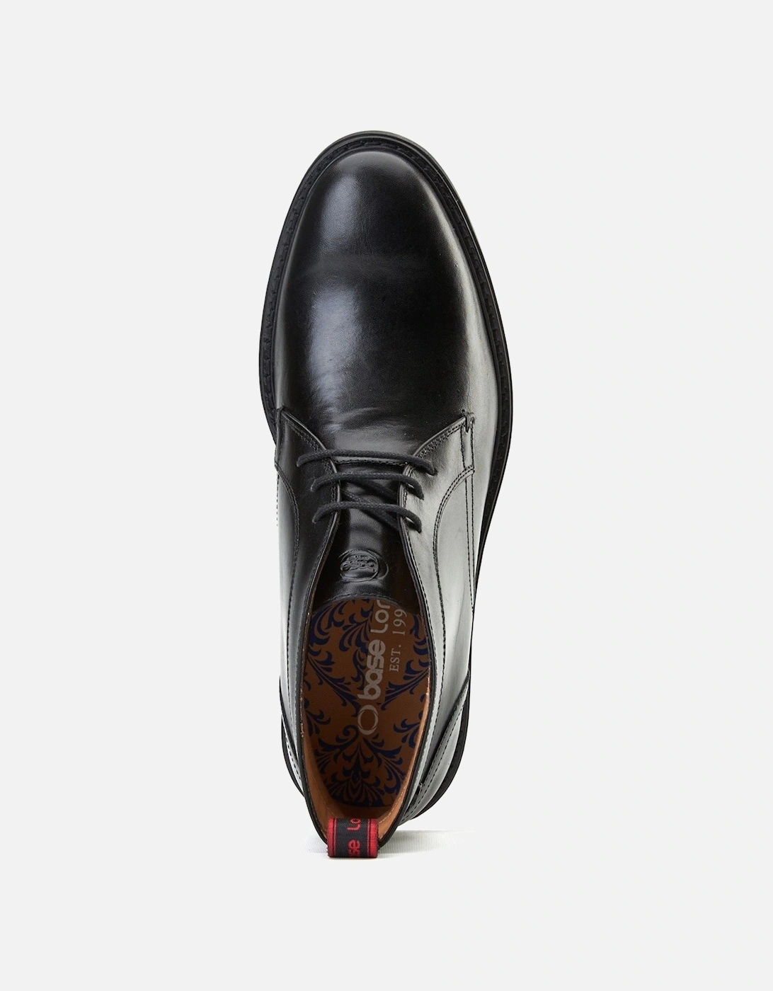 London Lincoln Leather Men's Black Ankle Boots