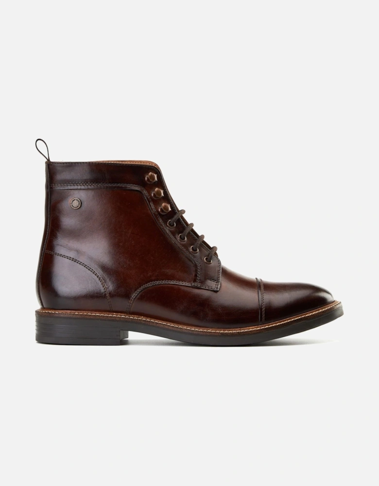 London Plymouth Leather Men's Brown Ankle Boots