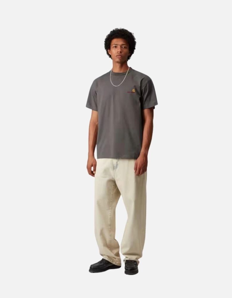 S/S American Script T-Shirt - Porphyry
