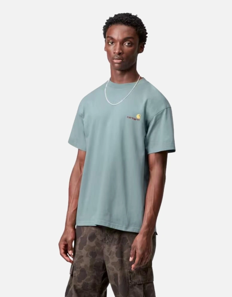 S/S American Script T-Shirt - Citadel