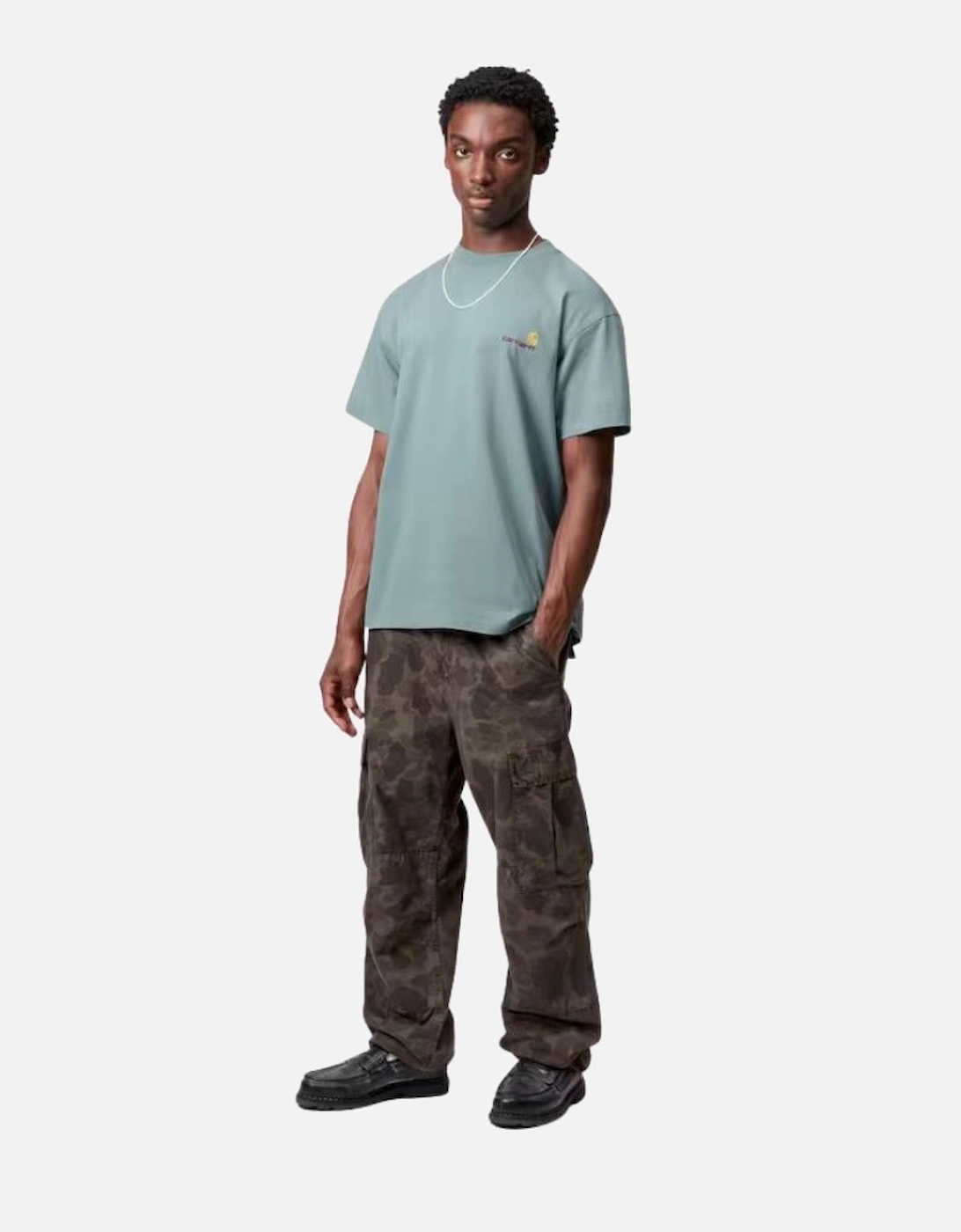 S/S American Script T-Shirt - Citadel