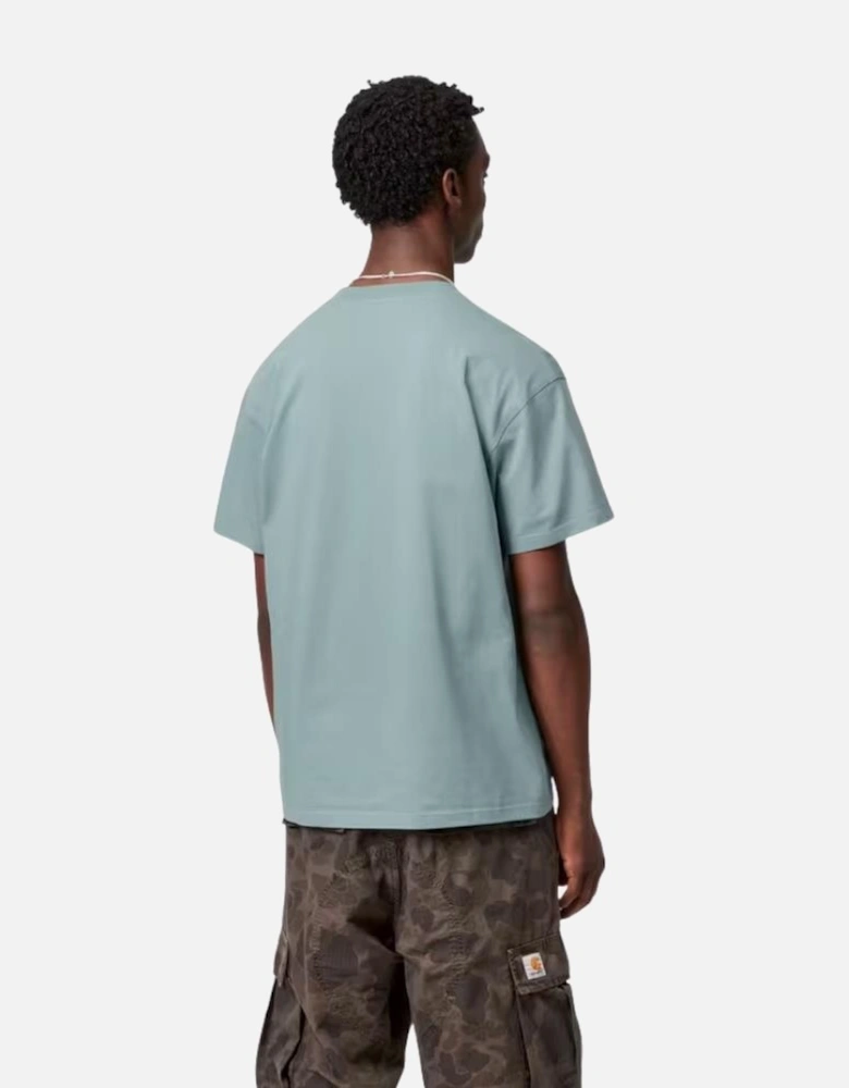 S/S American Script T-Shirt - Citadel